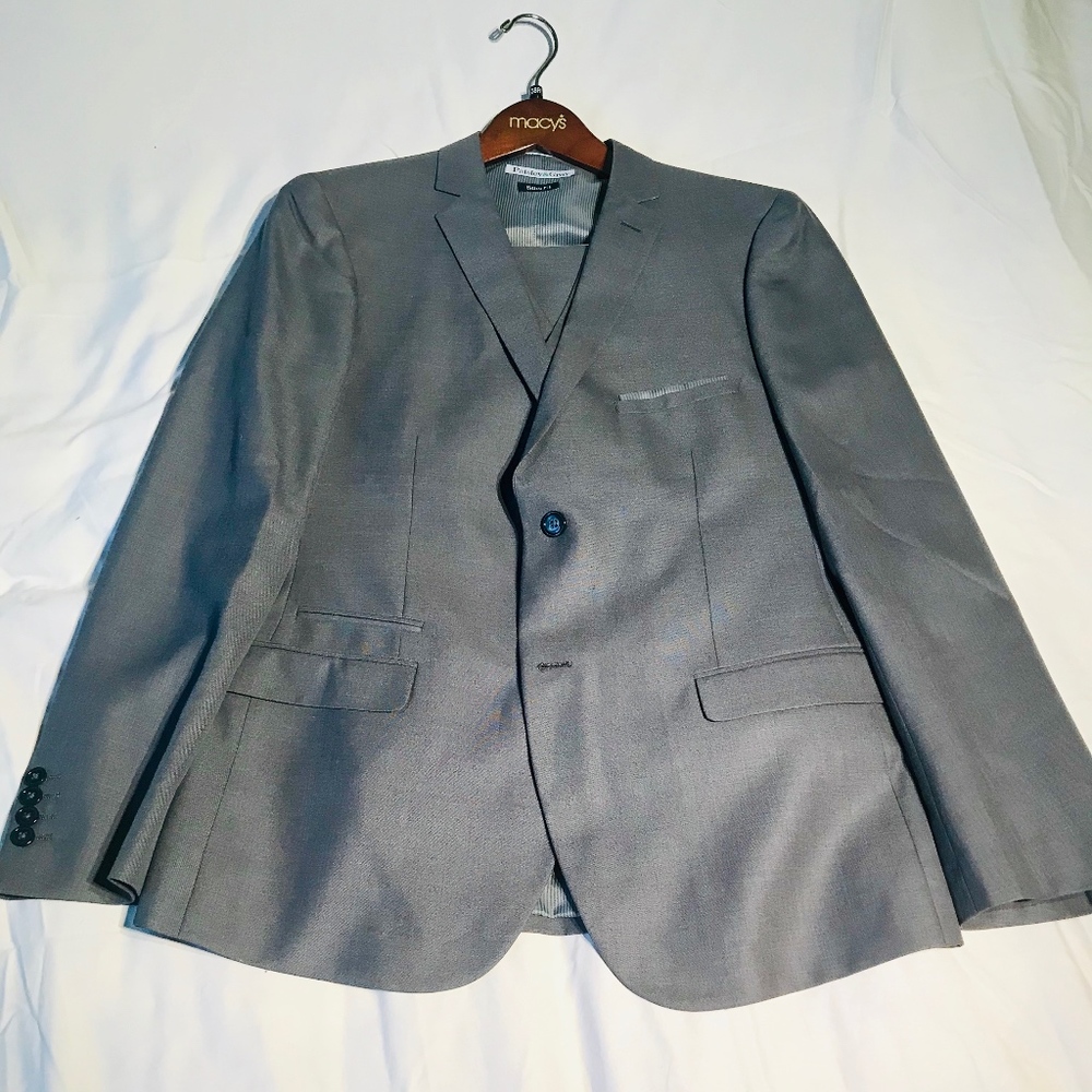 Paisley & Gray 3 Piece Slim Fit Suit - Light Gray